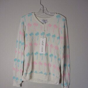 NWT Wildfox Kids Palm Trees White Sweater - Jogger Set
